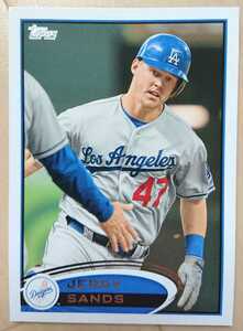 ★来日外国人 サンズ 阪神 タイガース JERRY SANDS TOPPS 2012 #486 メジャーリーグ MLB 大リーグ ジェリー LA DODGERS ドジャース