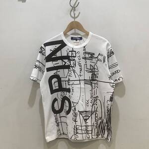 JUNYA WATANABE COMMEdes GARCONS MAN ジュンヤ ワタナべ コムデギャルソンマン WG-T019 T−SHIRT ティーシャツ サイズS ホワイ ト 682875