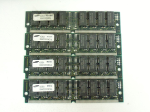 SAMSUNG KMM5324104CK-6 4枚セット 16MB EDO SIMM パリティなし