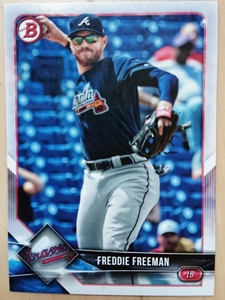 ★FREDDIE FREEMAN BOWMAN 2018 #41 MLB メジャーリーグ フレディ フリーマン ATLANTA BRAVES アトランタ ブレーブス　ドジャース DODGERS