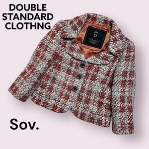 Sov.　ダブルスタンダードクロージング　ツイードジャケット　チェック柄　Sov. DOUBLE STANDARD CLOTHING