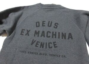 新品 Deus Ex Machina デウス VENICE ADDRESS CREW ヴェニス アドレス スウェット トレーナー XS