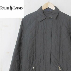 ラルフローレンゴルフRALPH LAUREN GOLF■キルティング ジップジャケット 比翼 無地 /ナイガイ■11■ブラック ※NK3n17364