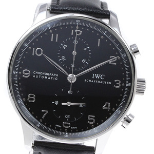 IWC IWC SCHAFFHAUSEN IW371447 ポルトギーゼ クロノグラフ 自動巻き メンズ 良品 保証書付き_835362