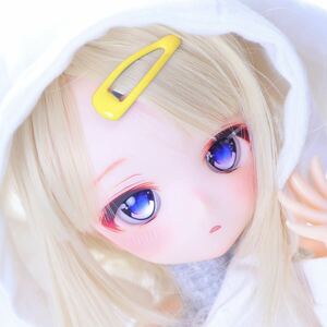 【Yua*】DDH-01 カスタムヘッド セミホワイト肌 ＋アイ＋おまけのワンピース