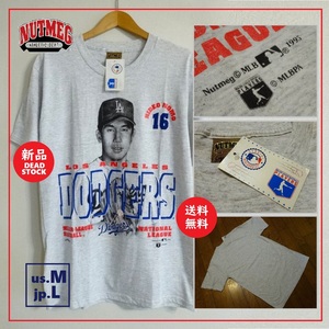 送料込 新品★野茂英雄 ドジャース MLB公式 Tシャツ M(日本人L相当)★HIDEO NOMO/90