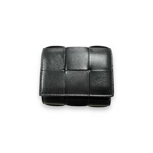 BOTTEGA VENETA ボッテガヴェネタ　カセットウォレット　折り財布　ブラック