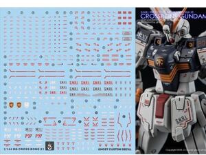 RG 1/144 クロスボーンガンダムX1用水転写デカール　並行輸入品