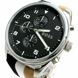 ヒューゴ ボス ボス クロノグラフ メンズ 黒文字盤 1514062 時計 HUGO BOSS クォーツ 箱 未使用