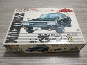 【送料無料 匿名取引】西部警察 No 8 追跡車 1/32 マシーンX スカイライン ジャパン ●激走！！大門軍団 アオシマ プラモデル