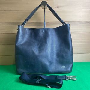 即決 PORTER レザー ネイビー 2way トートバック ショルダーバック LINK リンク メンズ ビジネス ポーター 吉田カバン