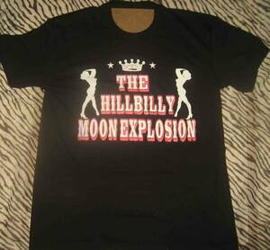 THE HILLBILLY MOON EXPLOSION　ザ・ヒルビリームーン・エクスプロージョン　黒Tシャツ　M.L.2L.3Lの4サイズあり