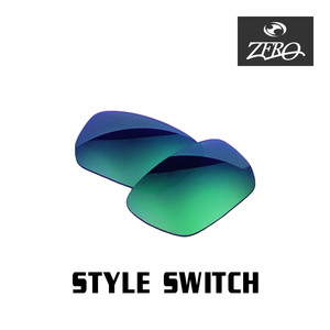 オークリー サングラス 交換レンズ スタイルスイッチ ミラーレンズ STYLE SWITCH OAKLEY ZERO TECH BASE製 互換レンズ