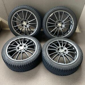 美品 レアマイスターLM-S 18×8.5J+52 114.3 ピレリICE ZERO 245 40 18 WRX STI S4 レヴォーグ インプレッサ VAB VAG VBH GVB GRB GRF GDB