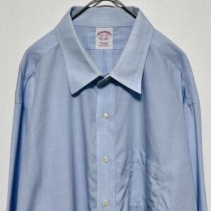 Brooks Brothers ブルックス・ブラザーズ 長袖シャツ　チェック柄　トラディショナルフィット ノンアイロン　サイズ17 1/2-35