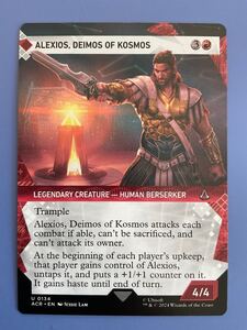 [AG-MTG] (134)■ショーケース■《コスモスの門徒、アレクシオス/Alexios, Deimos of Kosmos》[ACR-BF] 赤U 英語　2枚迄