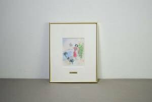 【模写】絵画　M.CHAGALL 額装／検索用 美術品 骨董品 Marc Chagall マルク・シャガール【06027】