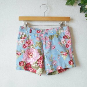 レストローズ LEST ROSE ショート パンツ 1 レディース 花柄 夏 短パン 日本製