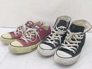 ◇ 《 CONVERSE コンバース まとめ売り2点セット サイズ24.5ｃｍのみ スニーカー シューズ レディース 》