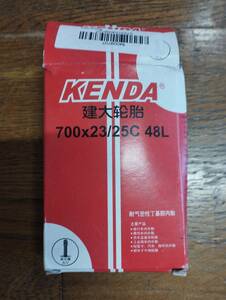 KENDA 700x23/25c 48L 米式バルブ 自転車チューブ