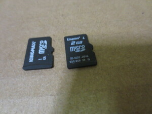 マイクロSDカード　2GB＋1GB