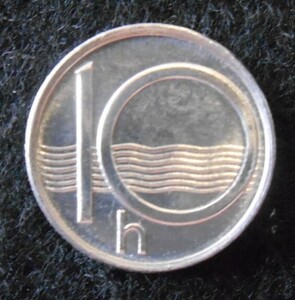 未使用級 チェコ 10ハーレル 硬貨 1994年