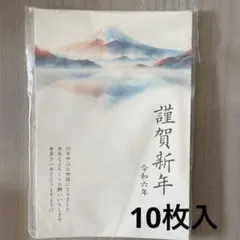 年賀状 2024 10枚入り 私製 印刷済み プリンター対応 令和6年