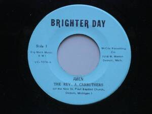 ゴスペル EP The Rev. A. Carruthers BRIGHTER DAY盤 男声ソロ