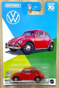 即決! 2023 マッチボックス ☆ VW 1962 フォルクスワーゲン ビートル 70周年記念カード