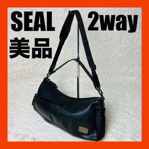 美品　SEAL シール　2way ショルダーバッグ　ハンドバック　大容量