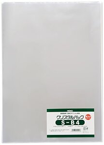 シモジマ ヘイコー 透明 OPP袋 クリスタルパック B4 厚口 100枚 04S-B4 厚0.04×幅270×高380