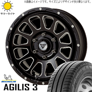 215/65R16 サマータイヤホイールセット ハイエース (MICHELIN Agilis3 & DELTAFORCE OVAL 6穴 139.7)