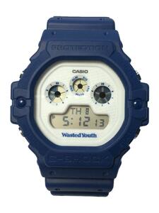 CASIO◆×Wasted Youth/DW-5900WY/クォーツ腕時計/デジタル/ラバー/BLU