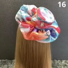 カラフル ミニハット 帽子型 髪飾り ヘアアクセサリー 鮮やか 華やか フラワー