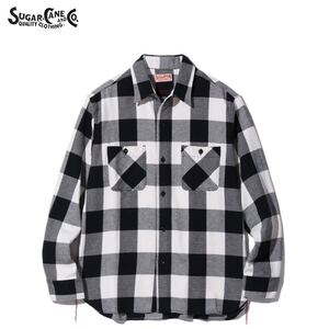 SUGAR CANE 105)OFFWHITE / SIZE L Lot.SC29147 “TWILL CHECK WORK SHIRT” シュガーケーン ネルシャツ ツイルチェックワークシャツ