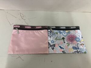 【日本全国 送料込】LeSportsac ポーチ 2枚セット 花柄 ピンク レスポートサック OS2736