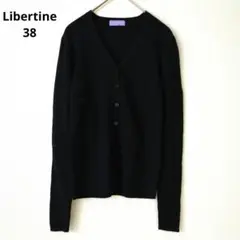 Libertine リバティーン カーディガン カシミヤ 毛 アンゴラ 黒 38