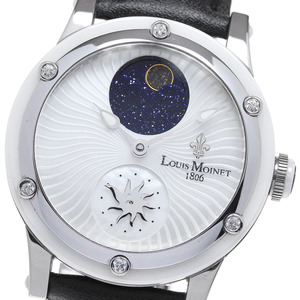 ルイ・モネ LOUIS MOINET LM-32.20DIA.80 スターダンス 6Pダイヤ ムーンフェイズ 限定品 自動巻き メンズ 保証書付き_835338