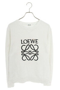 ロエベ LOEWE H6109900CR サイズ:XL アナグラム刺繍クルーネックスウェット 中古 SS13