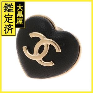 CHANEL　シャネル　アクセサリー　ハートモチーフココピンブローチ 　ラムスキン/GP　AB9496 B09327 NK603　箱付き【472】HA