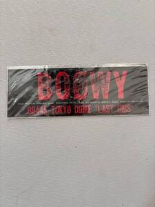 BOOWY 8845 LAST GIGS ステッカー