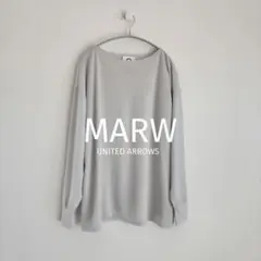 MARW UNITED ARROWS スムース クルーネック ロングスリーブ