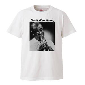 【XLサイズ バンドTシャツ】ルイ・アームストロング louis armstrong JAZZ ジャズ サッチモ レコード CD 7inch ST-600