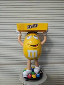 m＆ms エムアンドエム ディスプレイ マスコット イエロー 高さ約115cm 黄色 中古　引き取り限定　群馬県