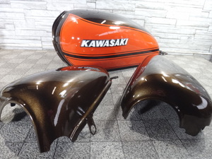 ●絶版美部品【Ｗ６５０：Ｗ４００】 Ｗ３仕様　火の玉カラー 外装セット ●