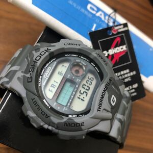 CASIO 即決　電池交換済み！国内正規品　Gショック　新品　未使用品　完品　生産終了モデル　Gパイソン　グレー迷彩　DW-6100CF-8JF