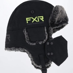 FXR Racing カナダ スノーモービル 防寒 帽子 Trapper Hat トラッパー ハット 黒/イエロー L/XLサイズ 約58-62cm ● 新品未使用 ●