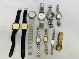 kmm06▼腕時計 10点おまとめ/レディース メンズウォッチ SEIKO.CITIZEN.ORIENT 未稼働 ジャンク時計▼