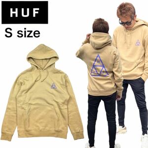 ハフ HUF パーカー スウェット 裏起毛 PF00572 三角ロゴ ロングスリーブ プルオーバー HUF TRIPLE TRIANGLE HOODIE オートミール Sサイズ