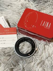 新品 LAINA マウントアダプター contax g レンズ→ LEICA SL/Lumix S1 S5/Sigma fp Lマウント